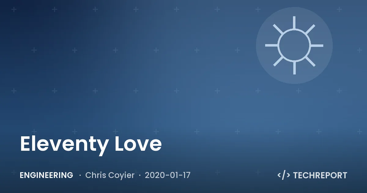 Eleventy Love