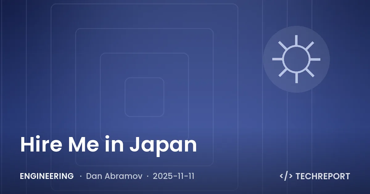 Engineering — Hire Me in Japan