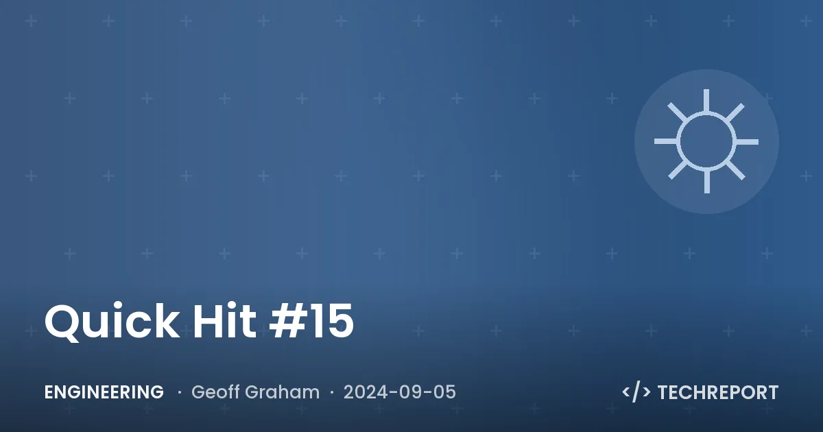 Quick Hit #15