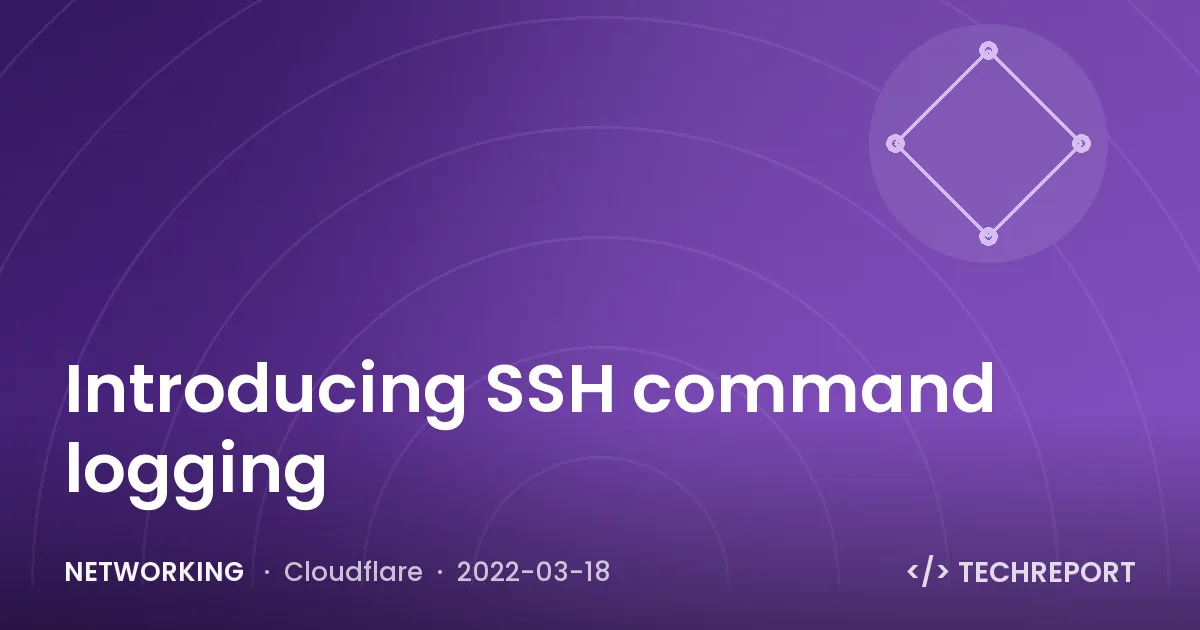 Introducing SSH command logging