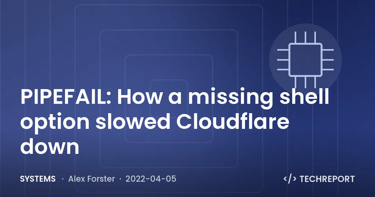 Systems — PIPEFAIL: How a missing shell option slowed Cloudflare down