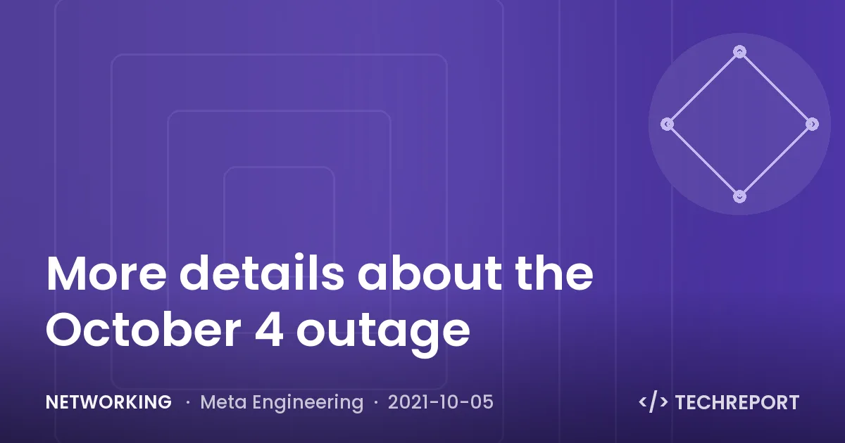 More details about the October 4 outage