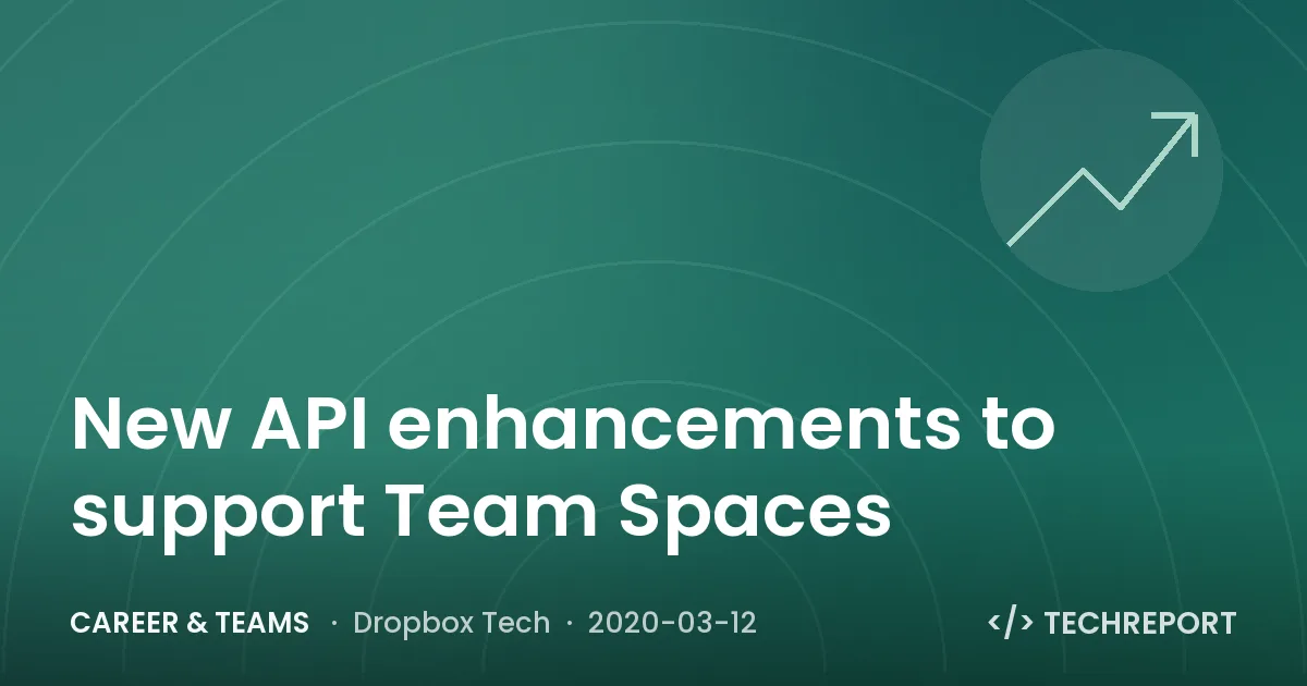 Career & Teams — New API enhancements to support Team Spaces