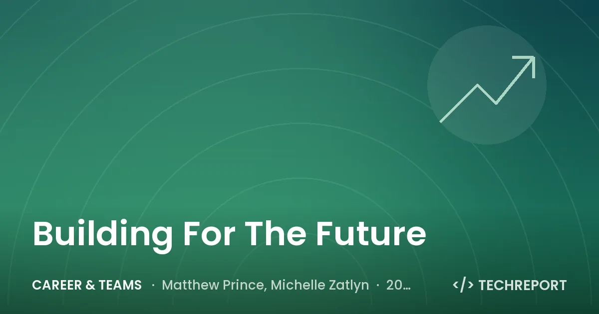Career & Teams — Building For The Future