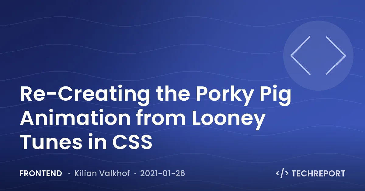 Re-Creating the Porky Pig Animation from Looney Tunes in CSS