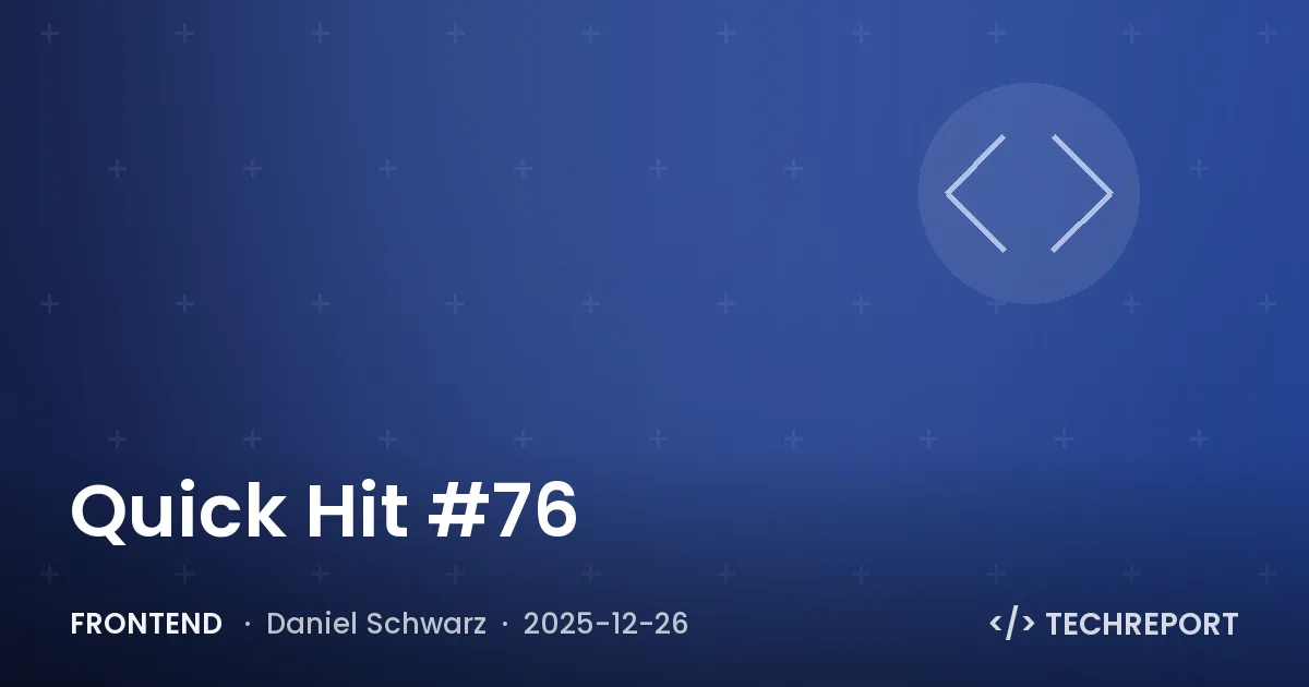 Quick Hit #76