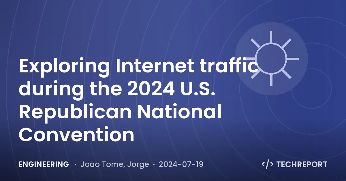 Exploring Internet traffic during the 2024 U.S. Republican National Convention