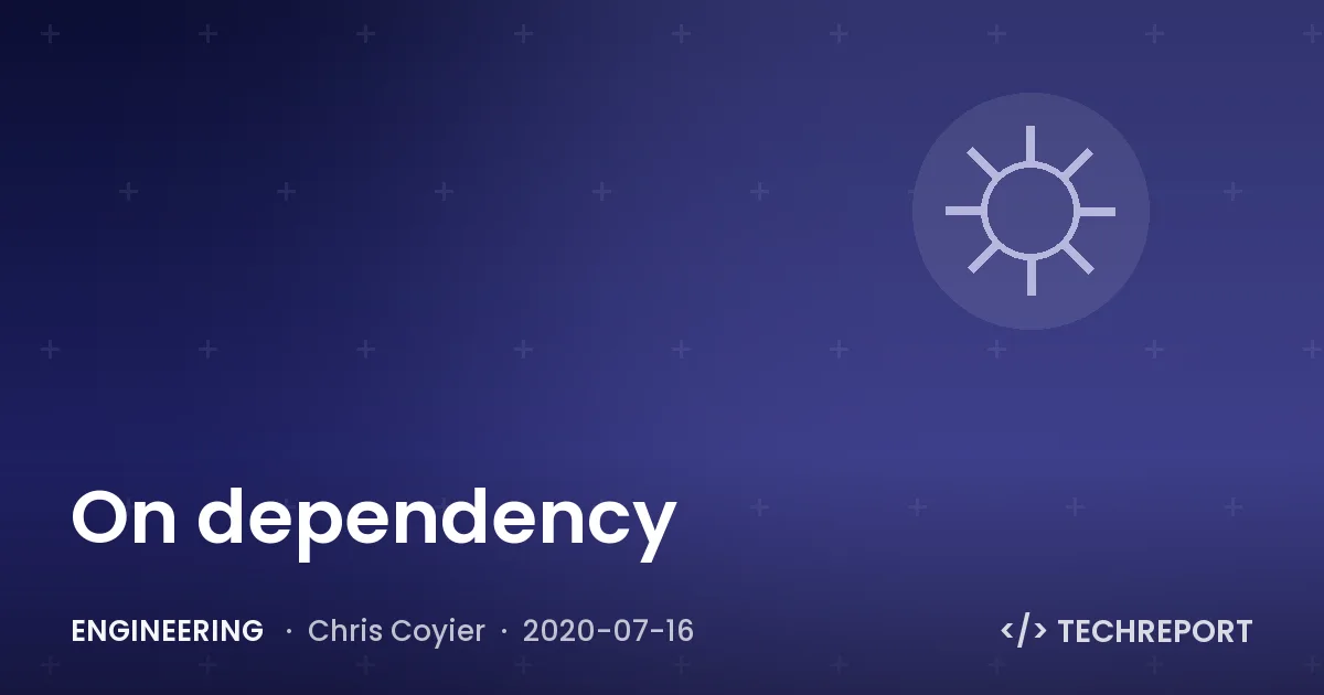On dependency