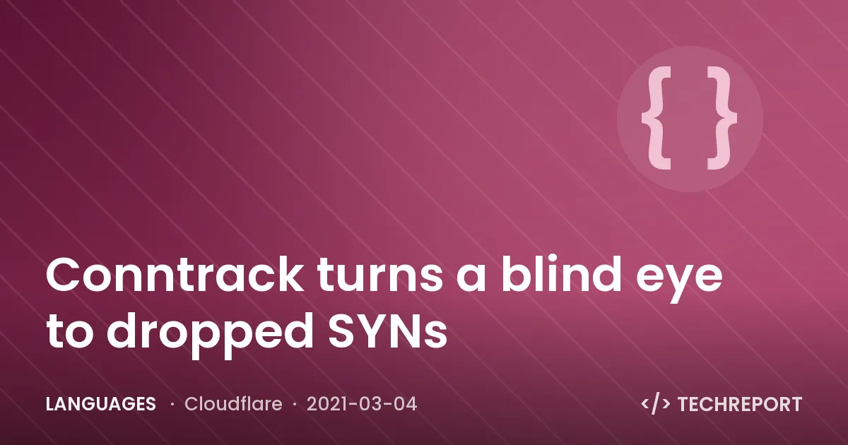 Languages — Conntrack turns a blind eye to dropped SYNs