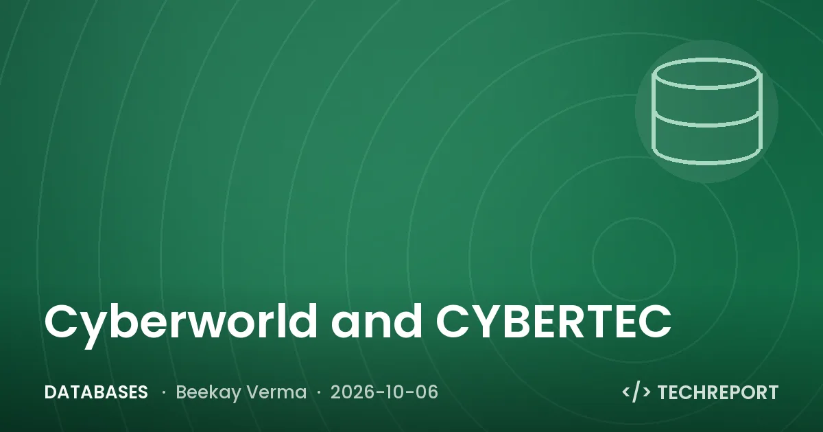 Databases — Cyberworld and CYBERTEC