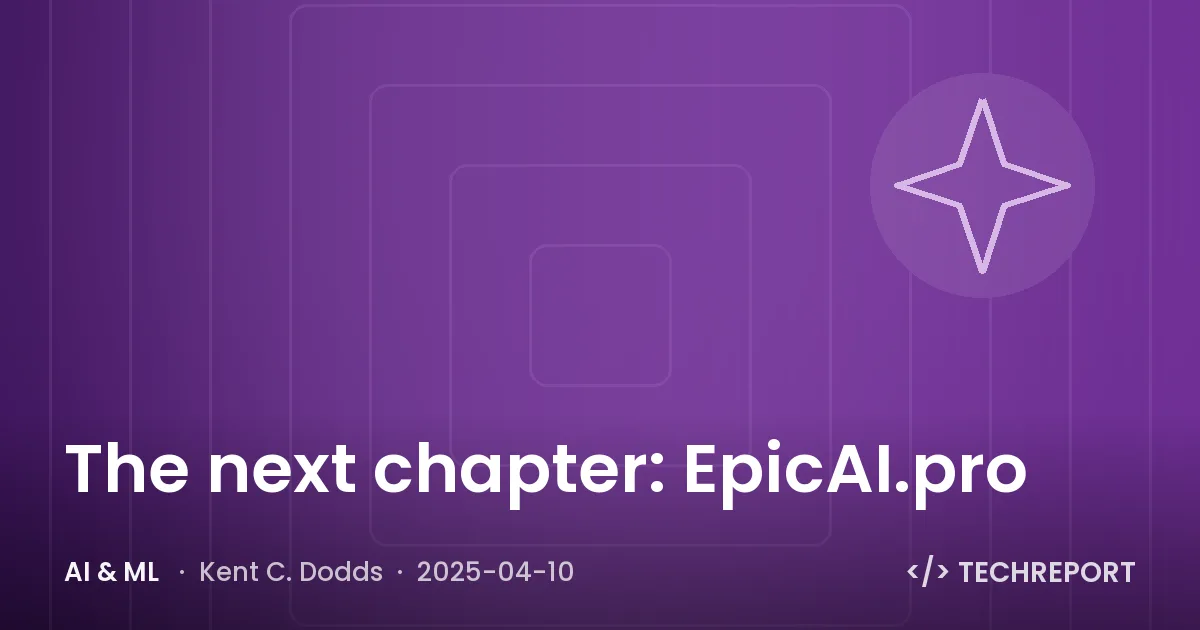 AI & ML — The next chapter: EpicAI.pro
