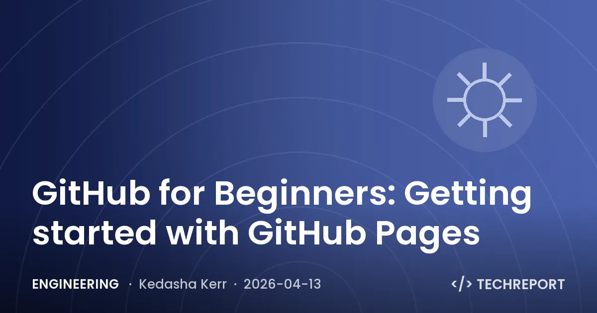 GitHub for Beginners: Getting started with GitHub Pages