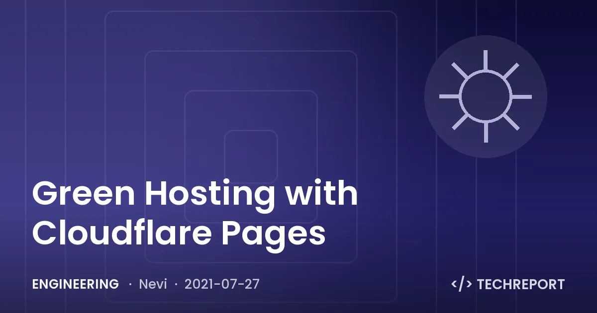 Engineering — Green Hosting with Cloudflare Pages