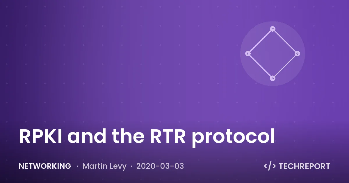 Networking — RPKI and the RTR protocol
