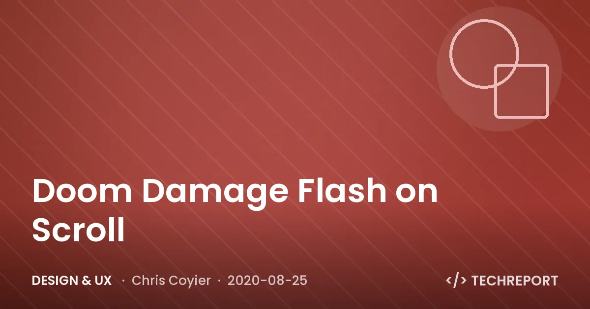 Doom Damage Flash on Scroll