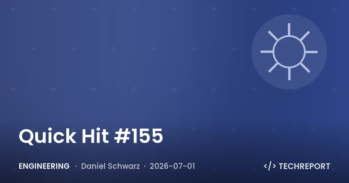 Engineering — Quick Hit #155