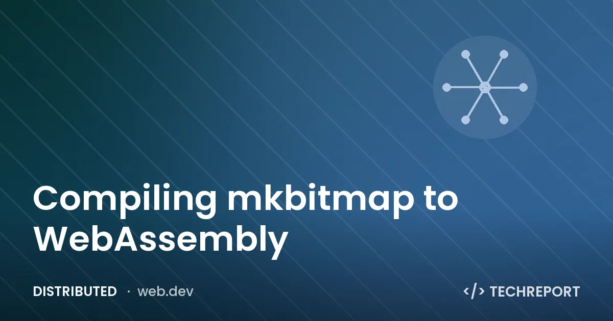 Compiling mkbitmap to WebAssembly