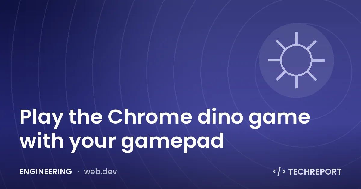 Play the Chrome dino game with your gamepad