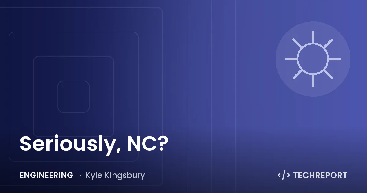 Seriously, NC?