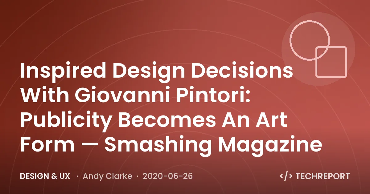 Inspired Design Decisions With Giovanni Pintori: Publicity Becomes An Art Form — Smashing Magazine