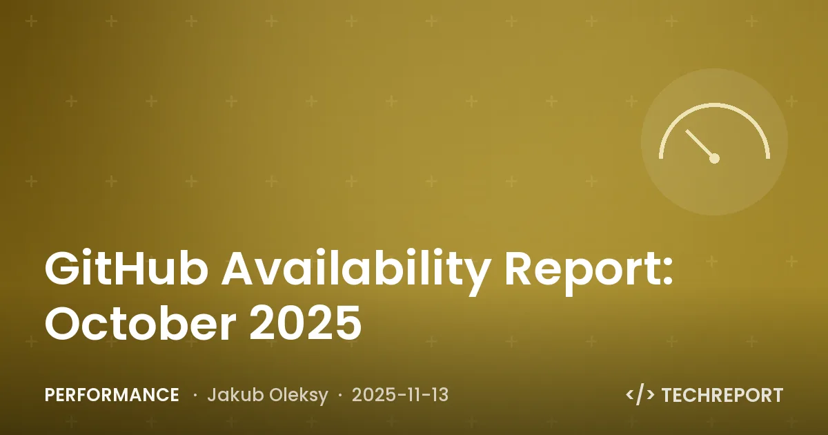 GitHub Availability Report: October 2025