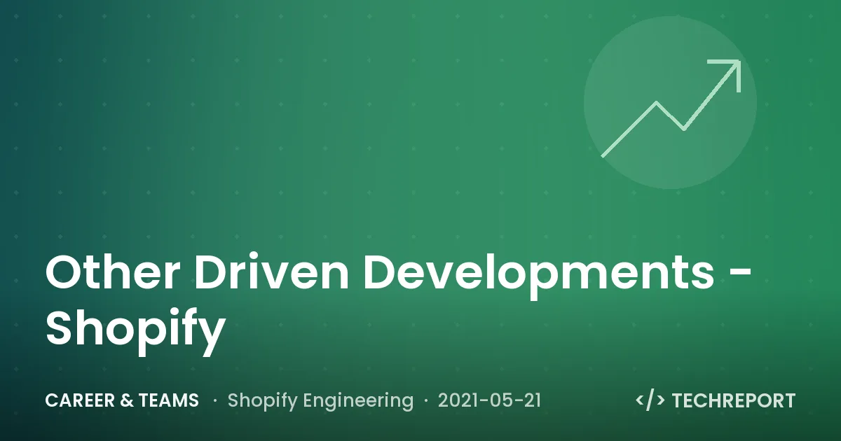 Career & Teams — Other Driven Developments - Shopify