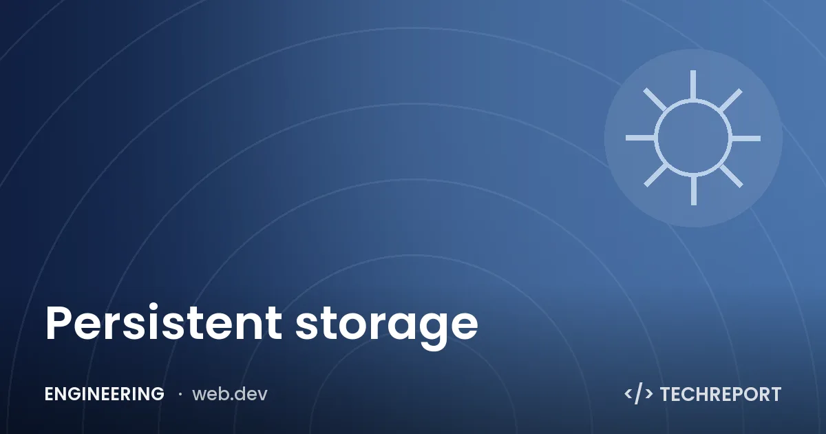 Persistent storage