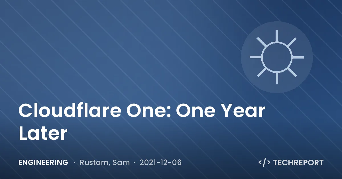 Engineering — Cloudflare One: One Year Later