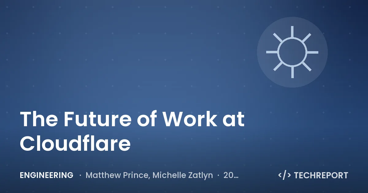 Engineering — The Future of Work at Cloudflare