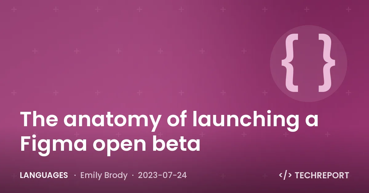 Languages — The anatomy of launching a Figma open beta