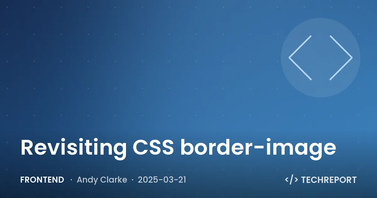 Revisiting CSS border-image