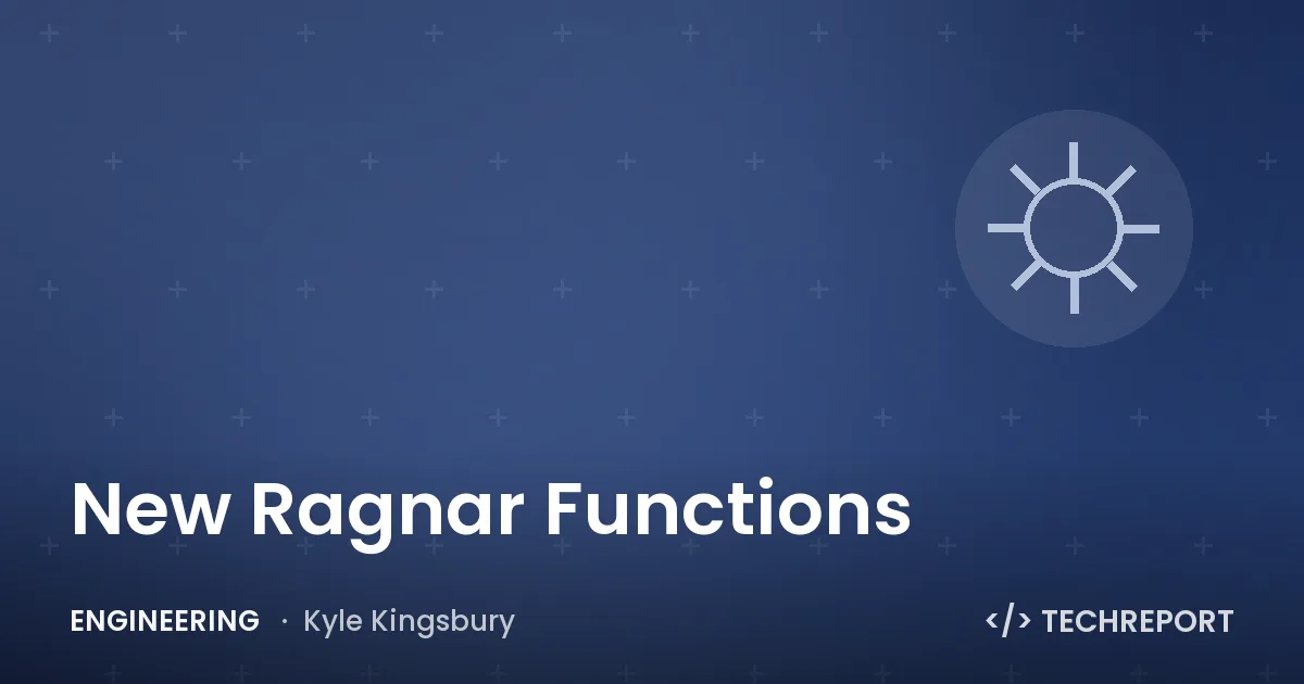 New Ragnar Functions