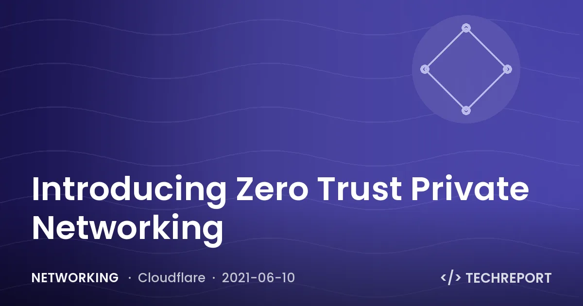 Networking — Introducing Zero Trust Private Networking