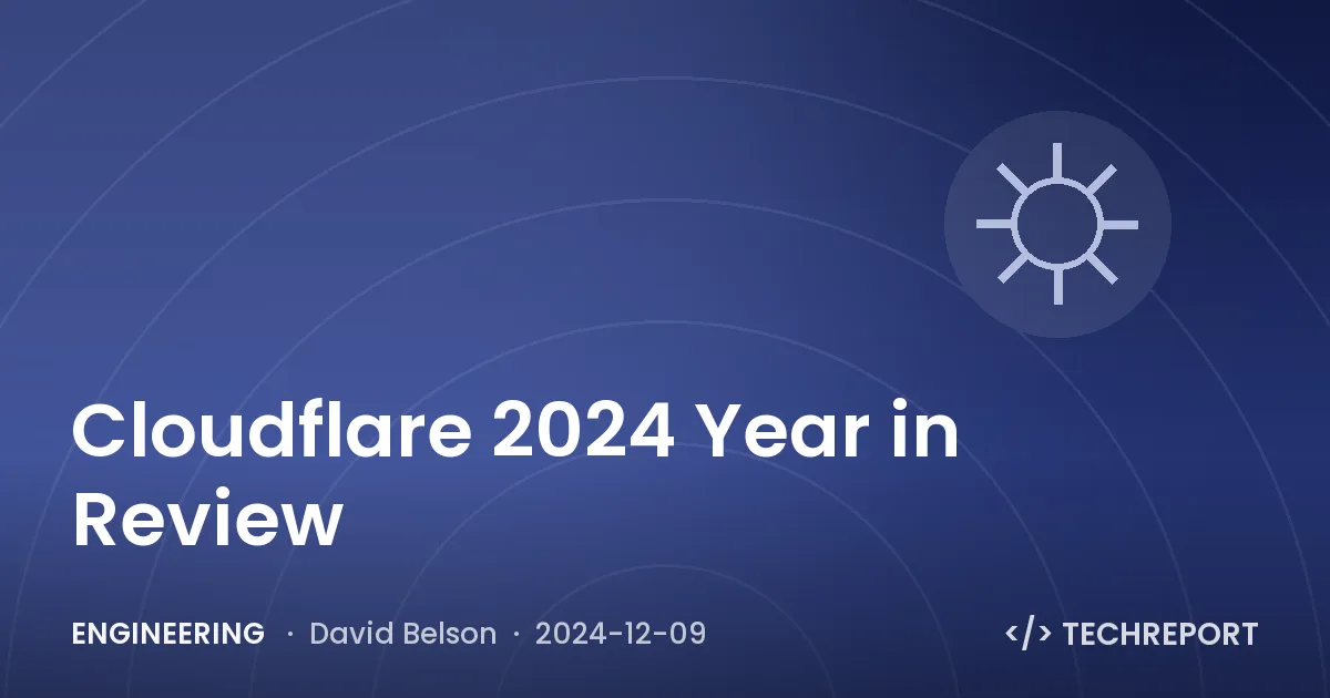 Engineering — Cloudflare 2024 Year in Review