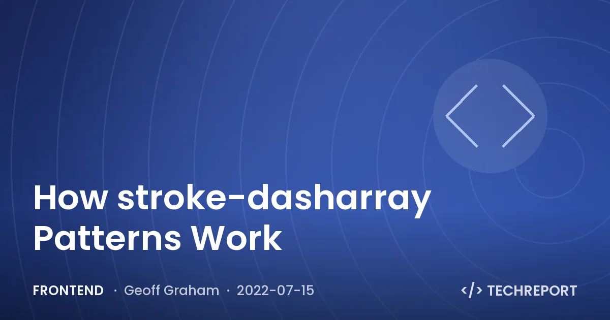 How stroke-dasharray Patterns Work