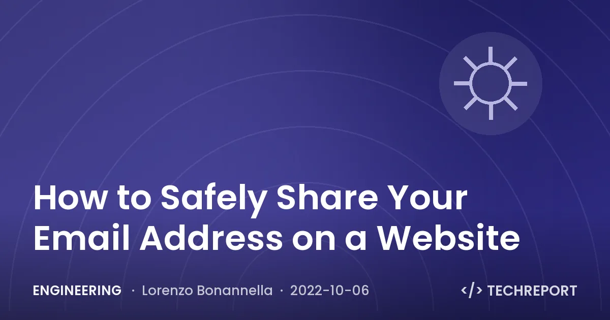 How to Safely Share Your Email Address on a Website