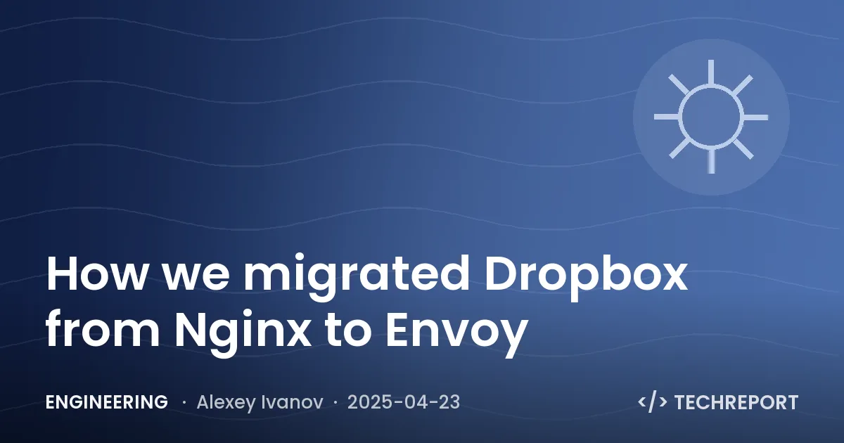 Engineering — How we migrated Dropbox from Nginx to Envoy