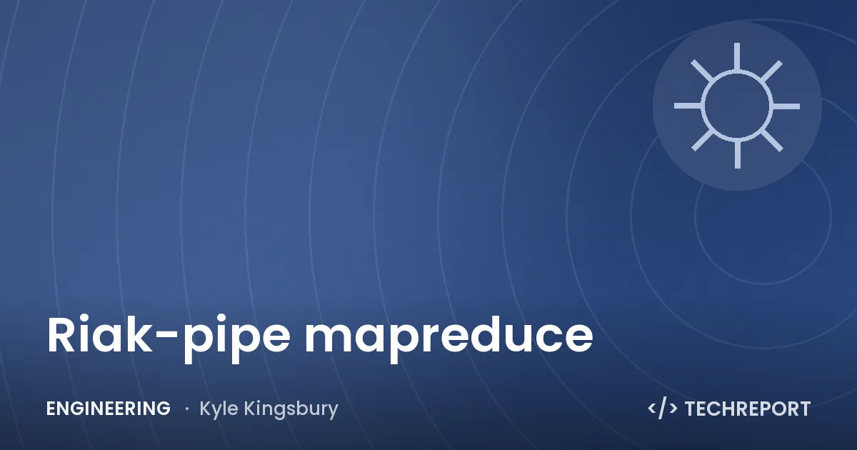 Riak-pipe mapreduce
