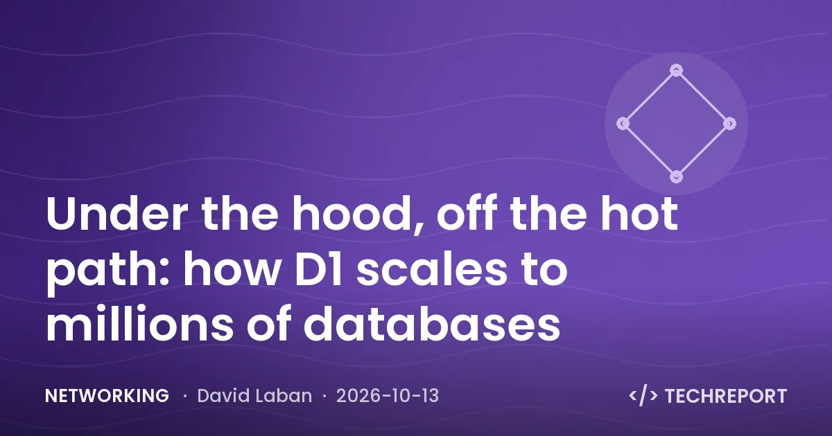 Under the hood, off the hot path: how D1 scales to millions of databases