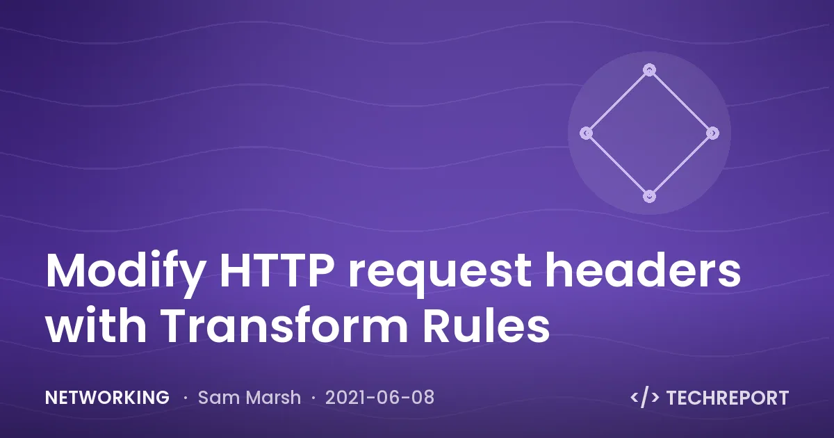 Modify HTTP request headers with Transform Rules