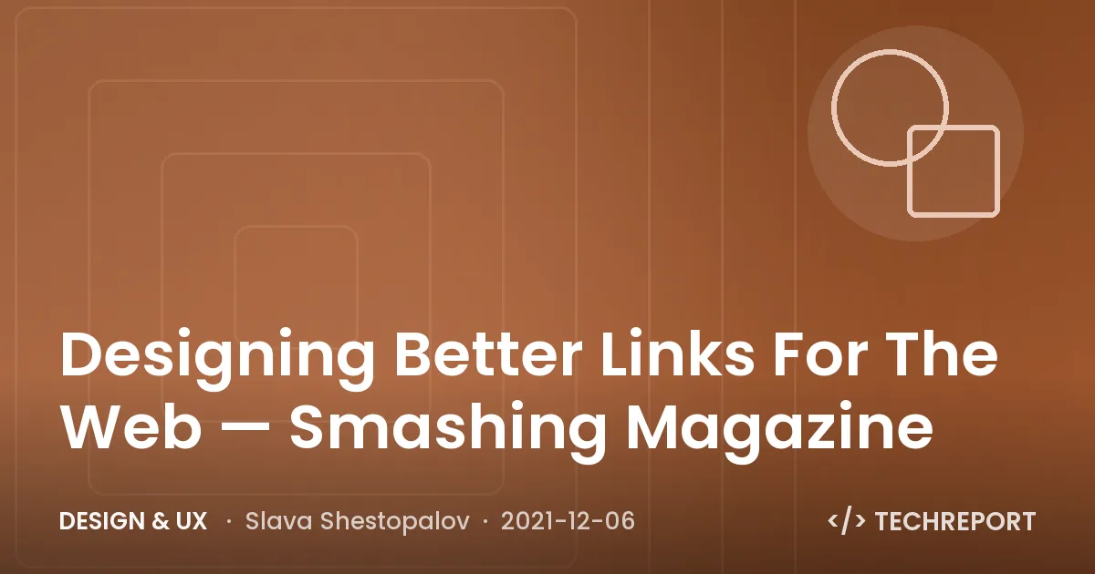 Designing Better Links For The Web — Smashing Magazine