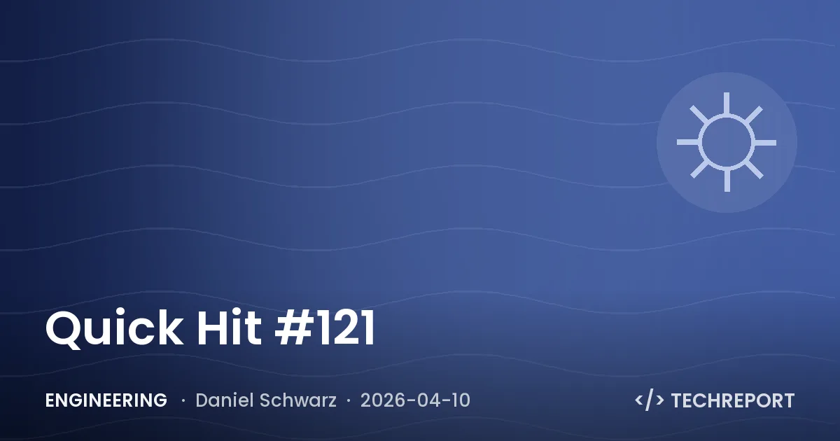 Engineering — Quick Hit #121