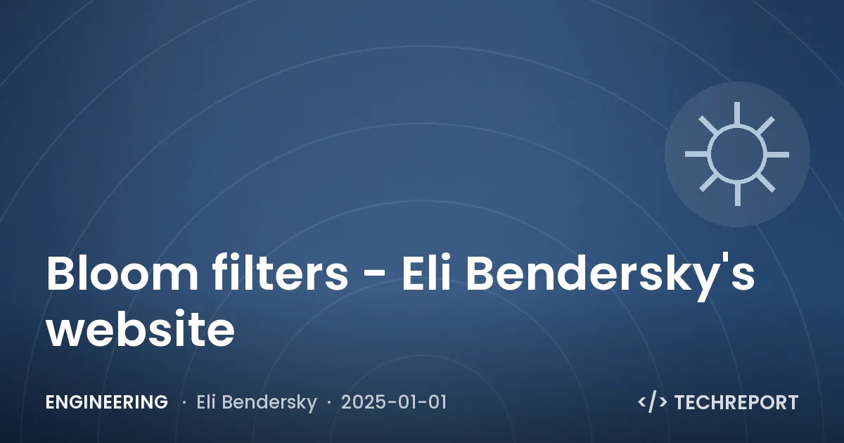 Bloom filters - Eli Bendersky's website