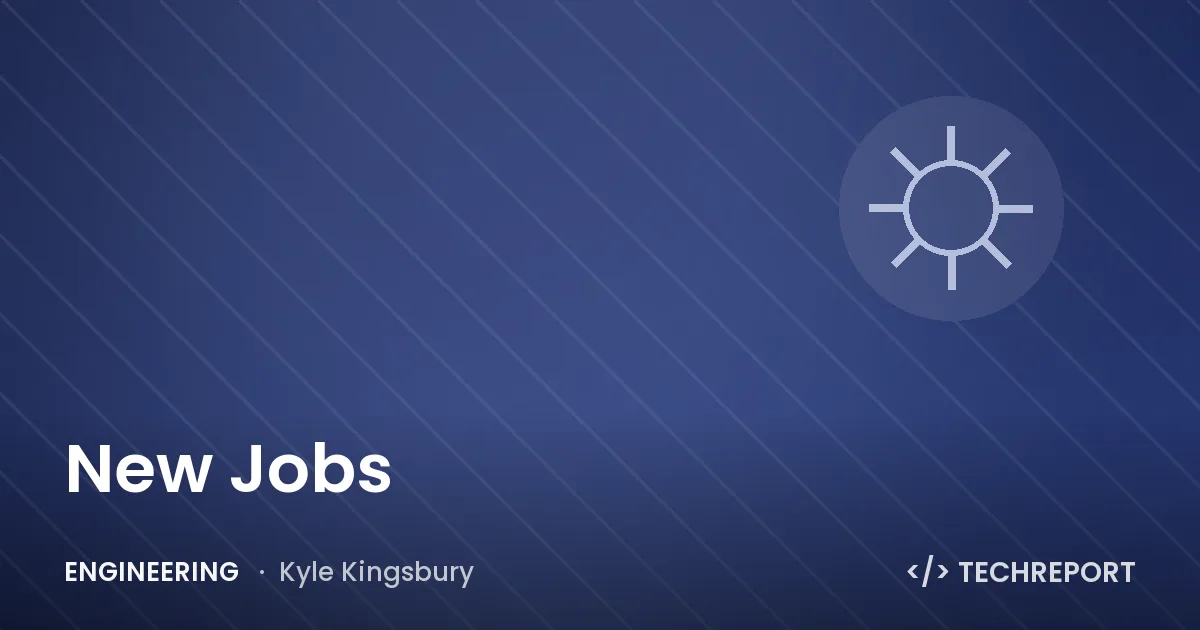 New Jobs