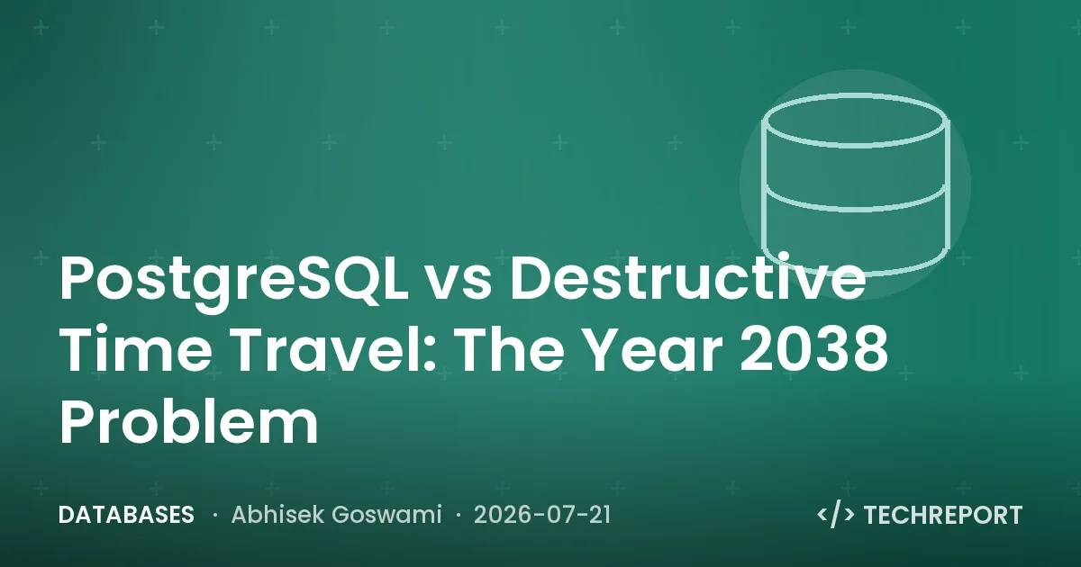 Databases — PostgreSQL vs Destructive Time Travel: The Year 2038 Problem