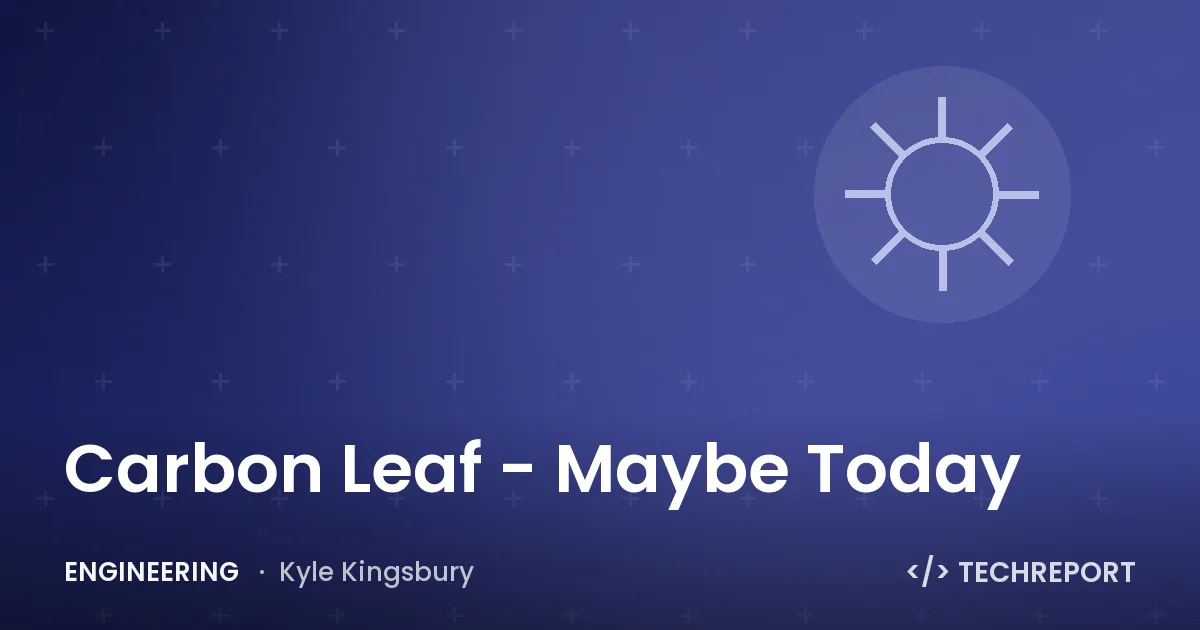 Carbon Leaf - Maybe Today