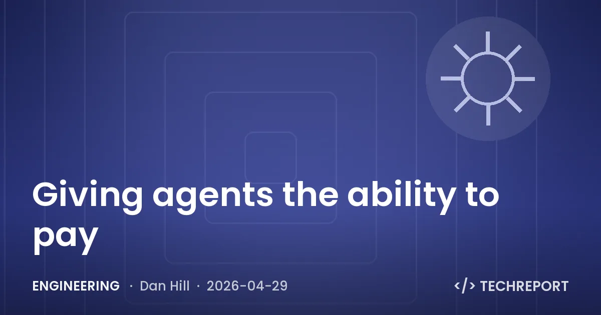 Engineering — Giving agents the ability to pay