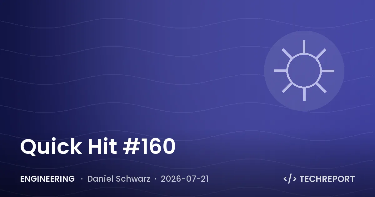 Engineering — Quick Hit #160