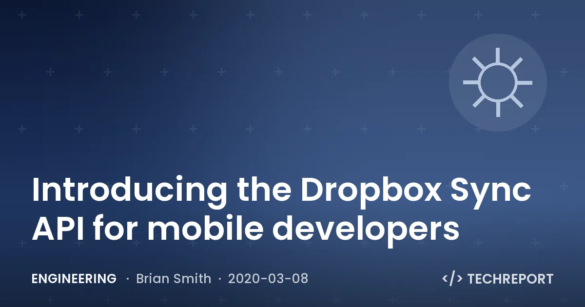 Engineering — Introducing the Dropbox Sync API for mobile developers