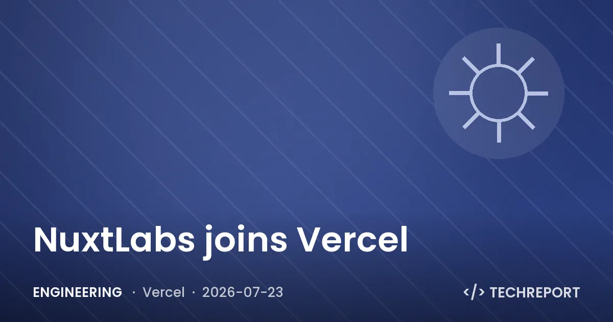 Engineering — NuxtLabs joins Vercel